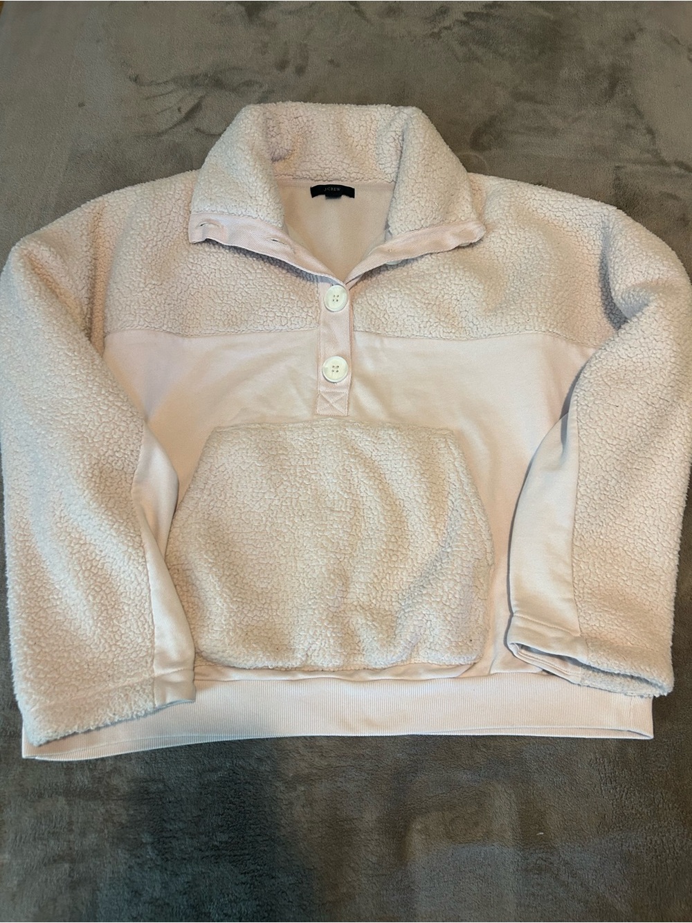 J. CREW | Sherpa Cotton Collared Pullover